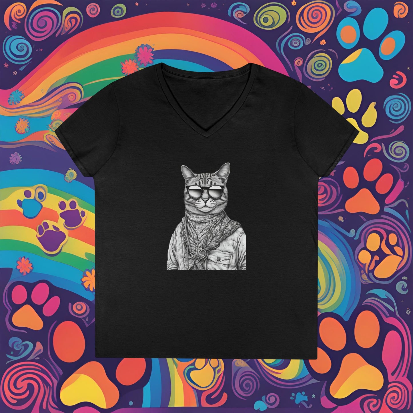 Sticky Coloring Book Design #3 - V-Neck