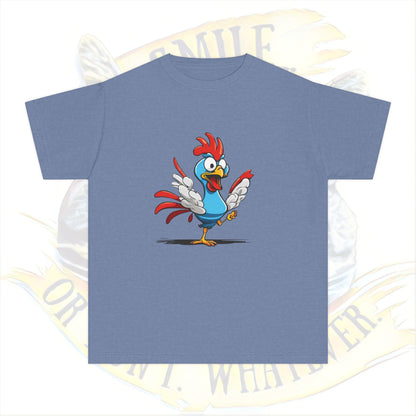 Crazy Chicken!  Youth Midweight Tee, Kid's T-Shirt, Cute Animal Shirt, Gift for Kids, Birthday Outfit, Playful Graphic Tee