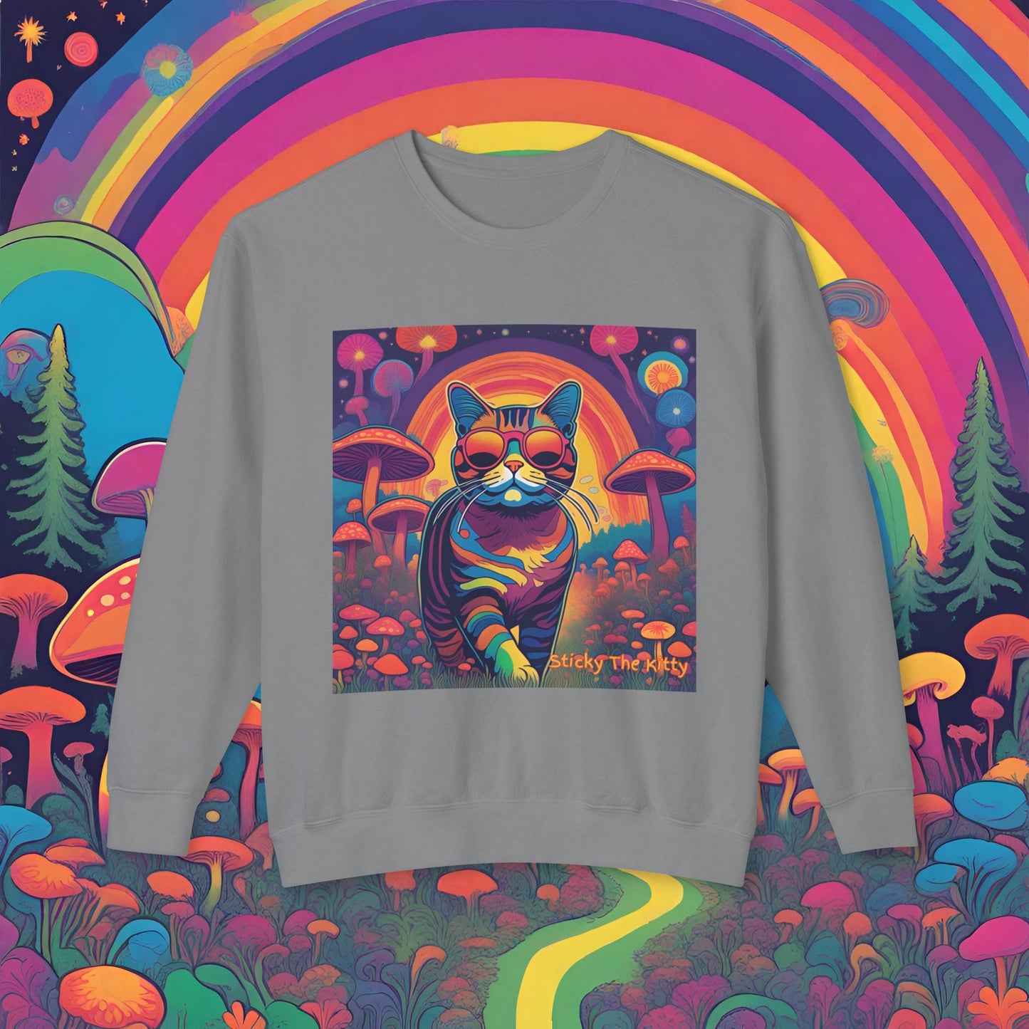 Psychedelic Sticky Crewneck Sweatshirt