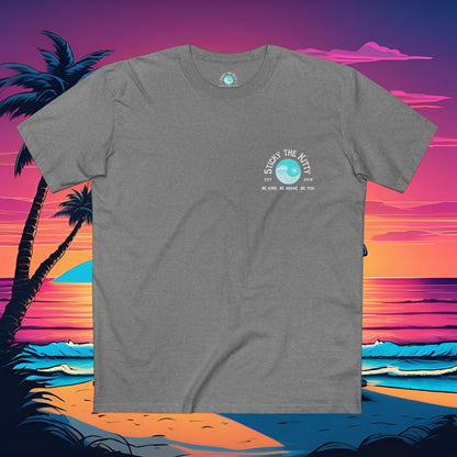 Sticky Block Print Surfer Logo
