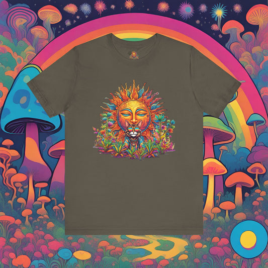 Hippie Sticky Sun - Unisex Jersey Short Sleeve Tee