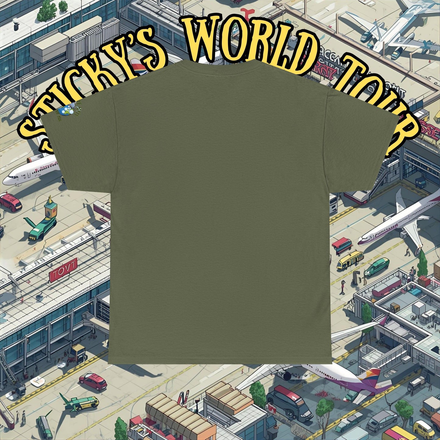 Sticky the Kitty World Tour 2026 Bubble Car T‑Shirt