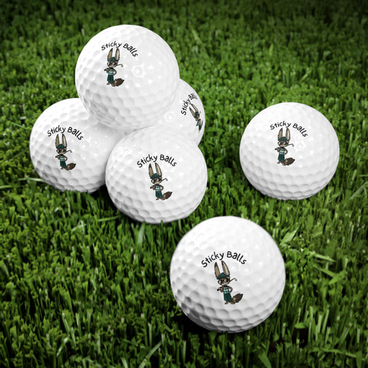 Sticky Balls - Golfer, 6pcs