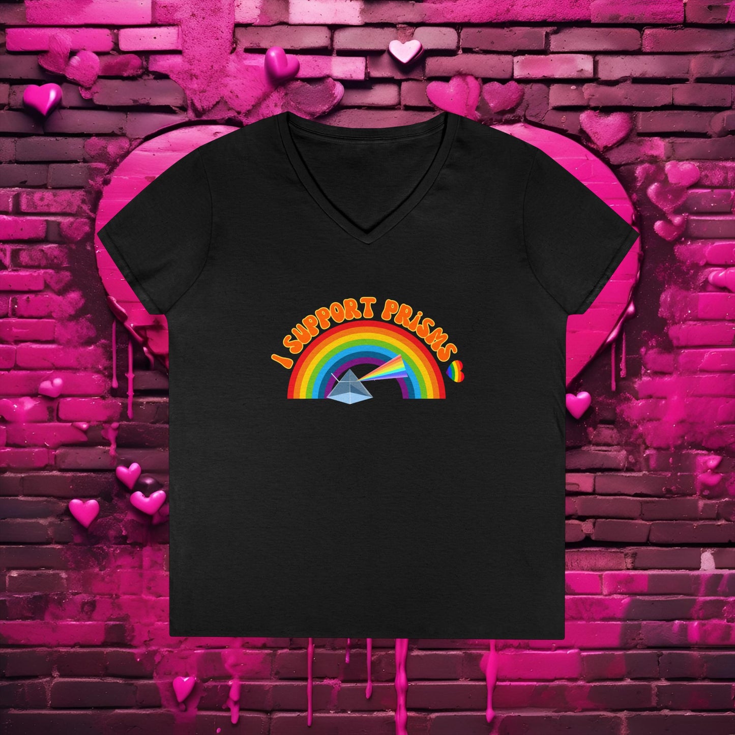 I Support Prism's - Science V-Neck T-Shirt :)