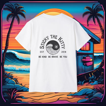 EST 2018 — Retro Surf Graphic Cotton Shirt
