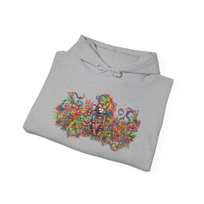 Hippie Sticky Flower 2 - Unisex Heavy Blend™ Hooded Sweatshirt