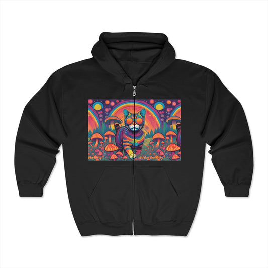 Psychedelic Sticky - Volume 4 - Full Zip, SUPER COZY Hooded Sweatshirt