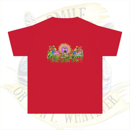 🌈 Sticky the Kitty “Be Kind. Be Brave. Be You.” Kids Tee
