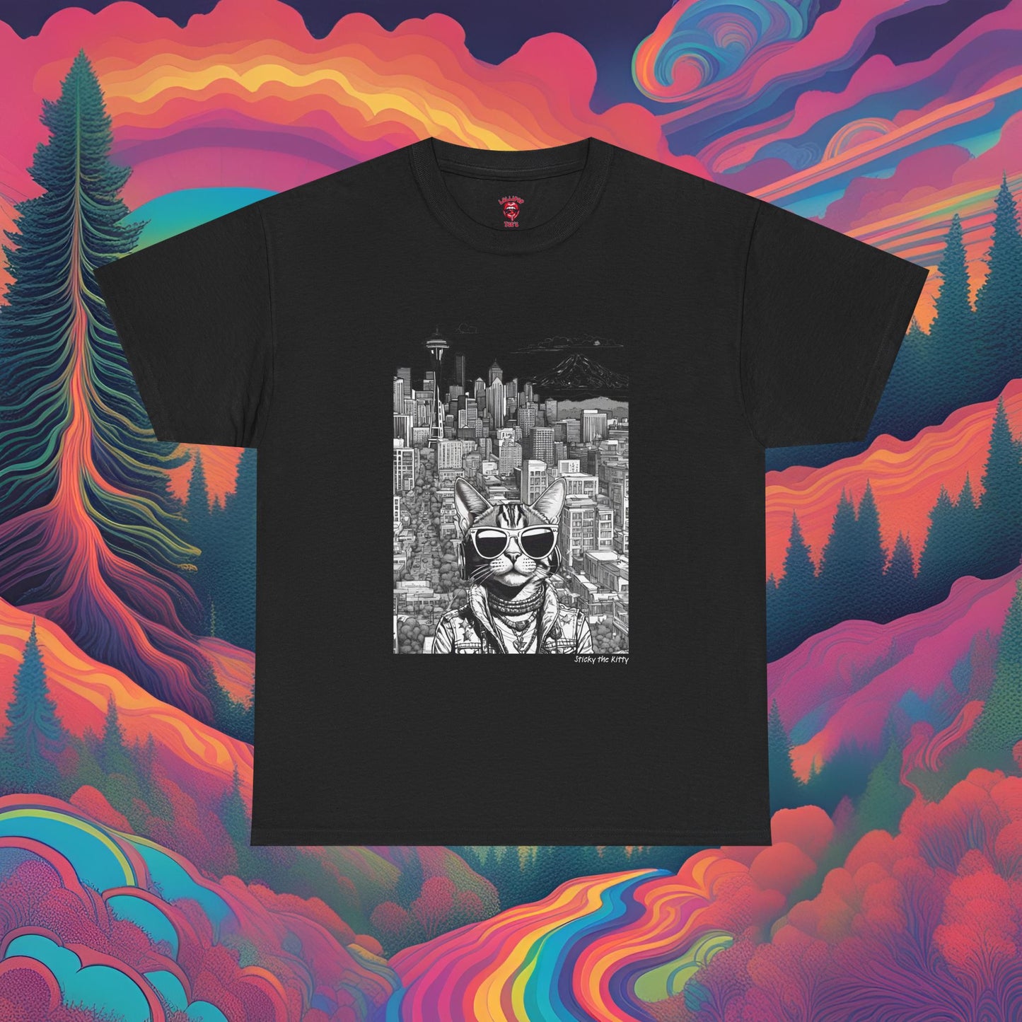 Sticky's World Tour Seattle Adult Size!  - Ultra Cotton Super Comfy Tee