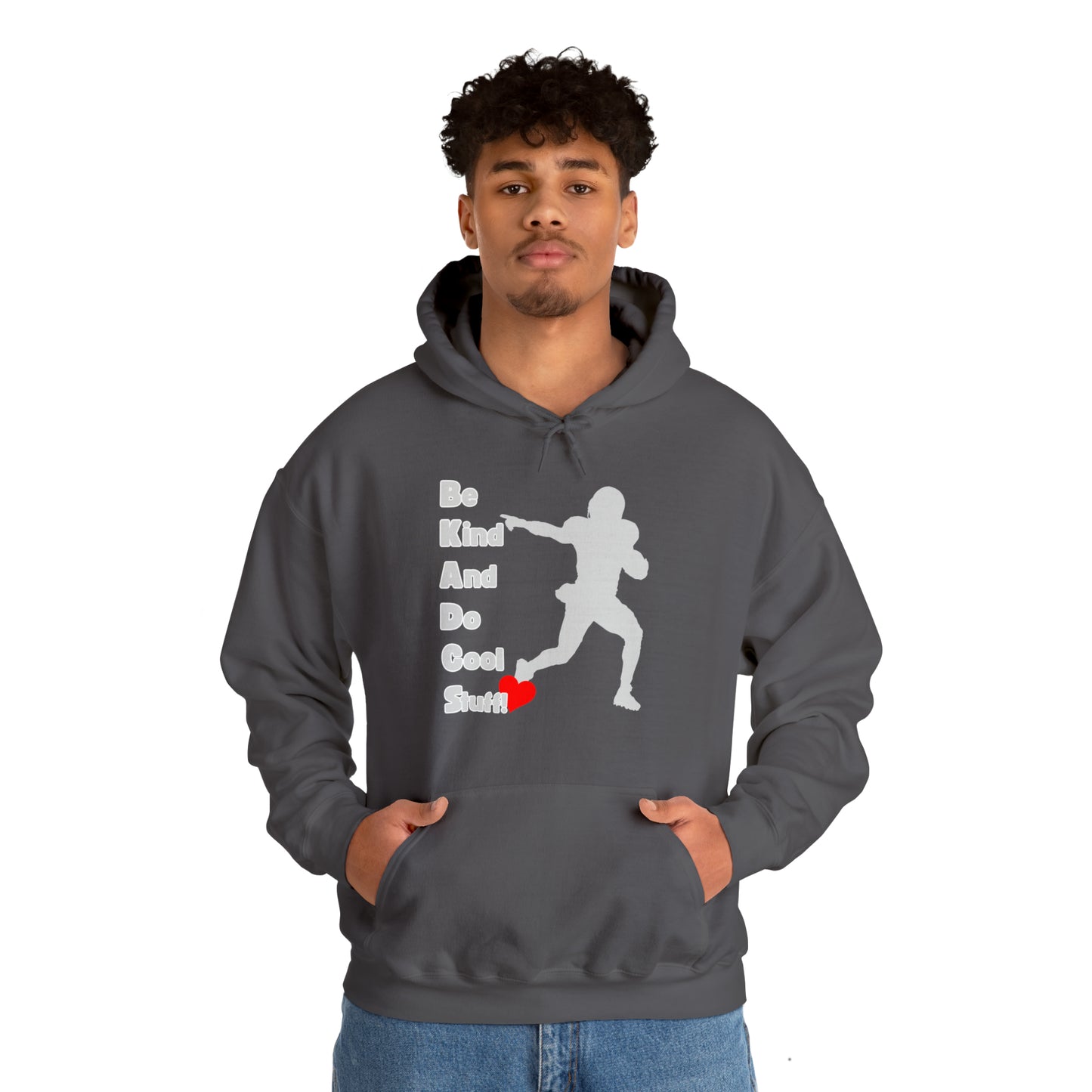 Be Kind And Do Cool Stuff - Football - Unisex Heavy Blend™ Hooded Sweatshirt