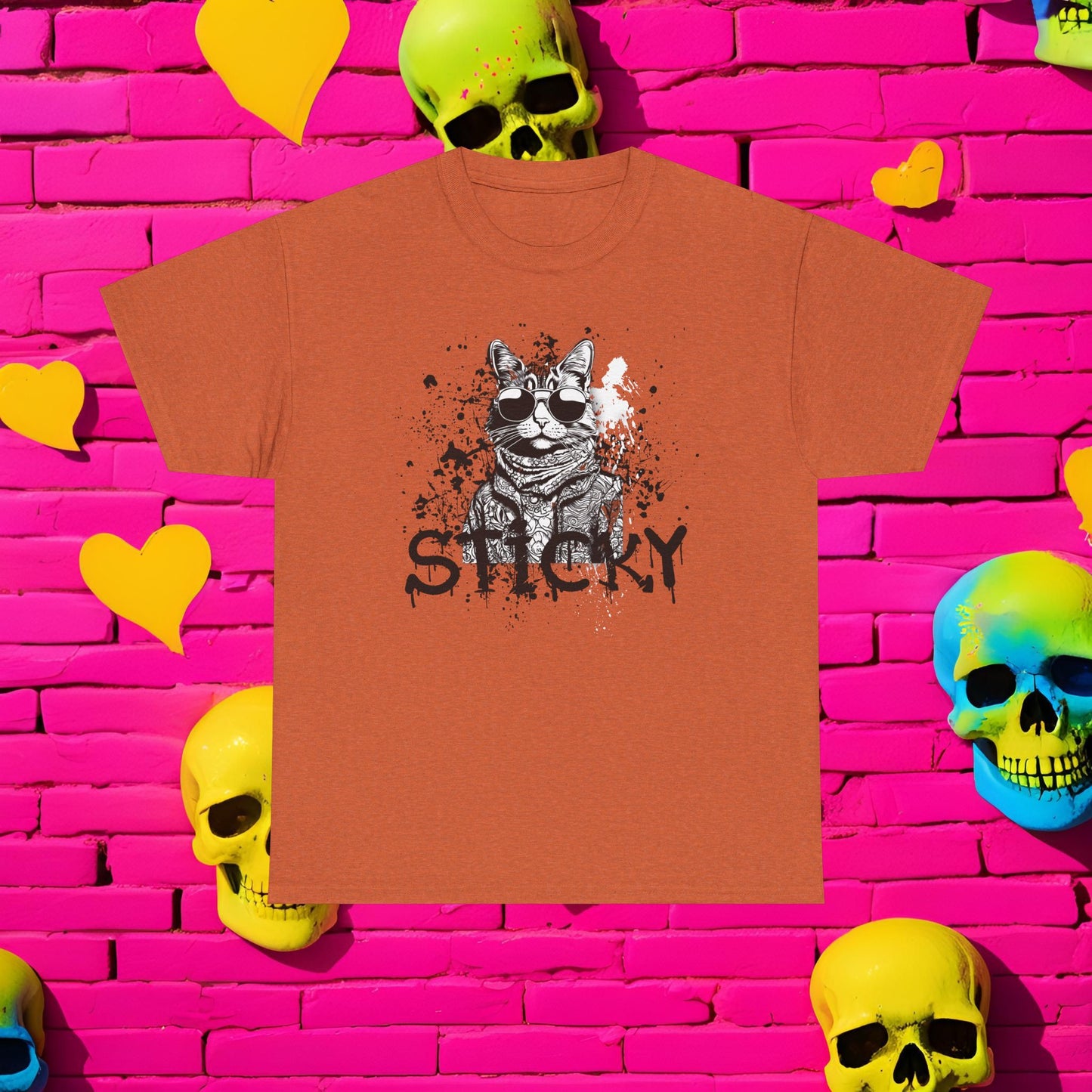 Sticky Graffiti Tee - Ultra Comfy Cotton Tee