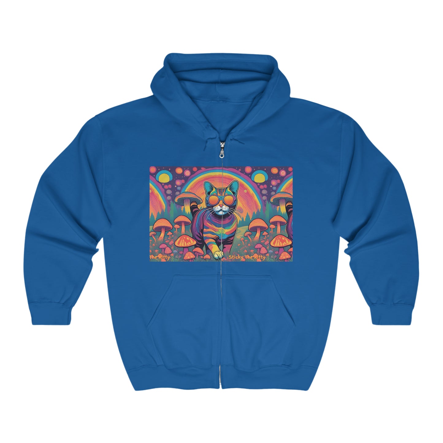 Psychedelic Sticky - Volume 4 - Full Zip, SUPER COZY Hooded Sweatshirt