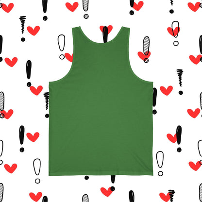 Are you being nice today? Peace Sign - Real Fit Unisex Jersey Tank