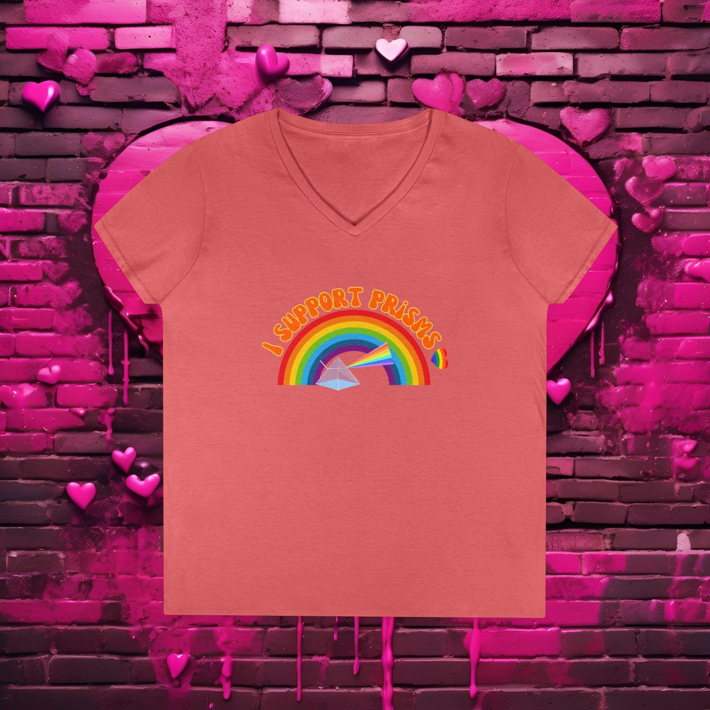 I Support Prism's - Science V-Neck T-Shirt :)