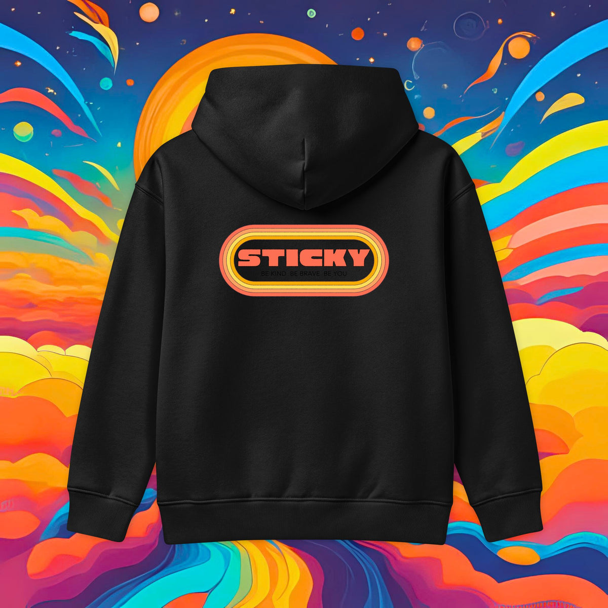 Kids 'Sticky Retro 70's' Relax Hoodie — Youth Pullover