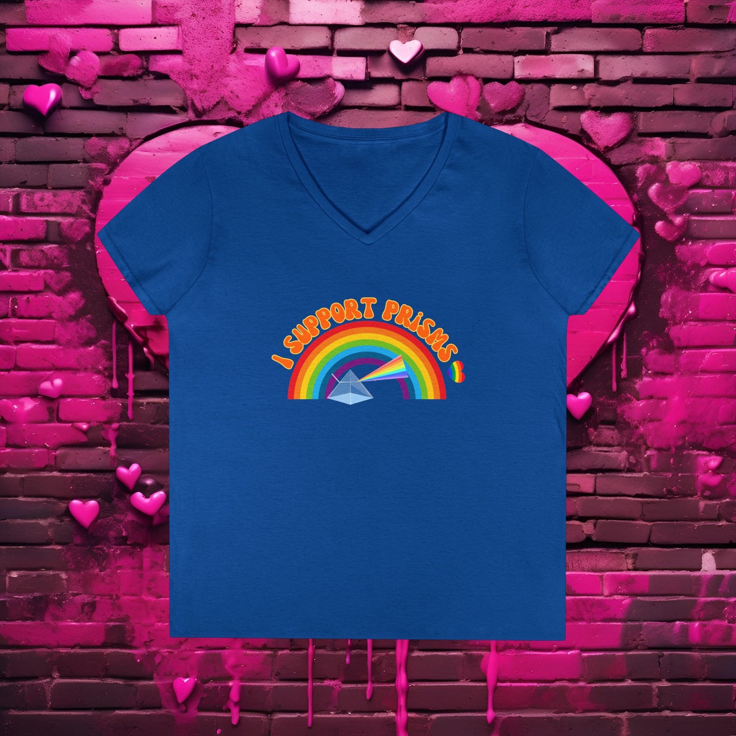 I Support Prism's - Science V-Neck T-Shirt :)