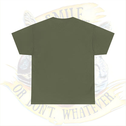 Smile... or Don't - Super soft 100% Cotton Tee (no arm or side seams for our touch sensitive friends)