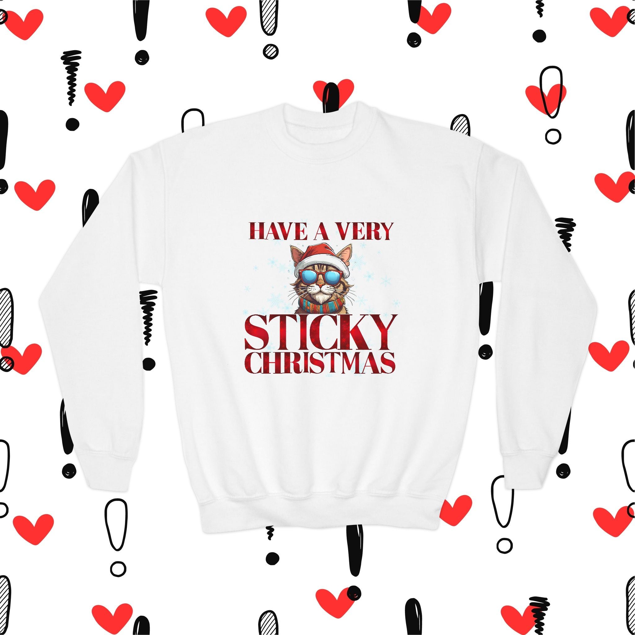 Kids Size Christmas Sweatshirt! - "Have a Very Sticky Christmas"