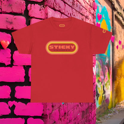 Retro 'Sticky' Logo Tee — Vintage 70's Graphic T-Shirt