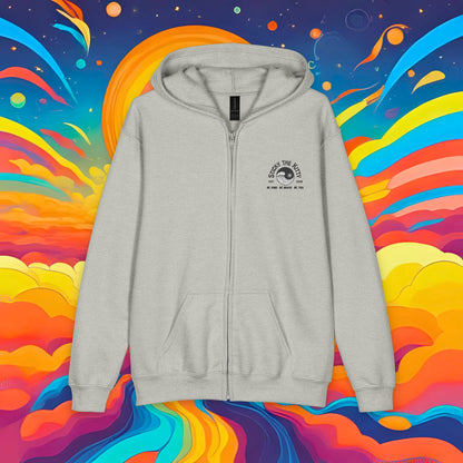 Youth Zip Hoodie — 'Sticky the Kitty' Ying Yang Est. 2018