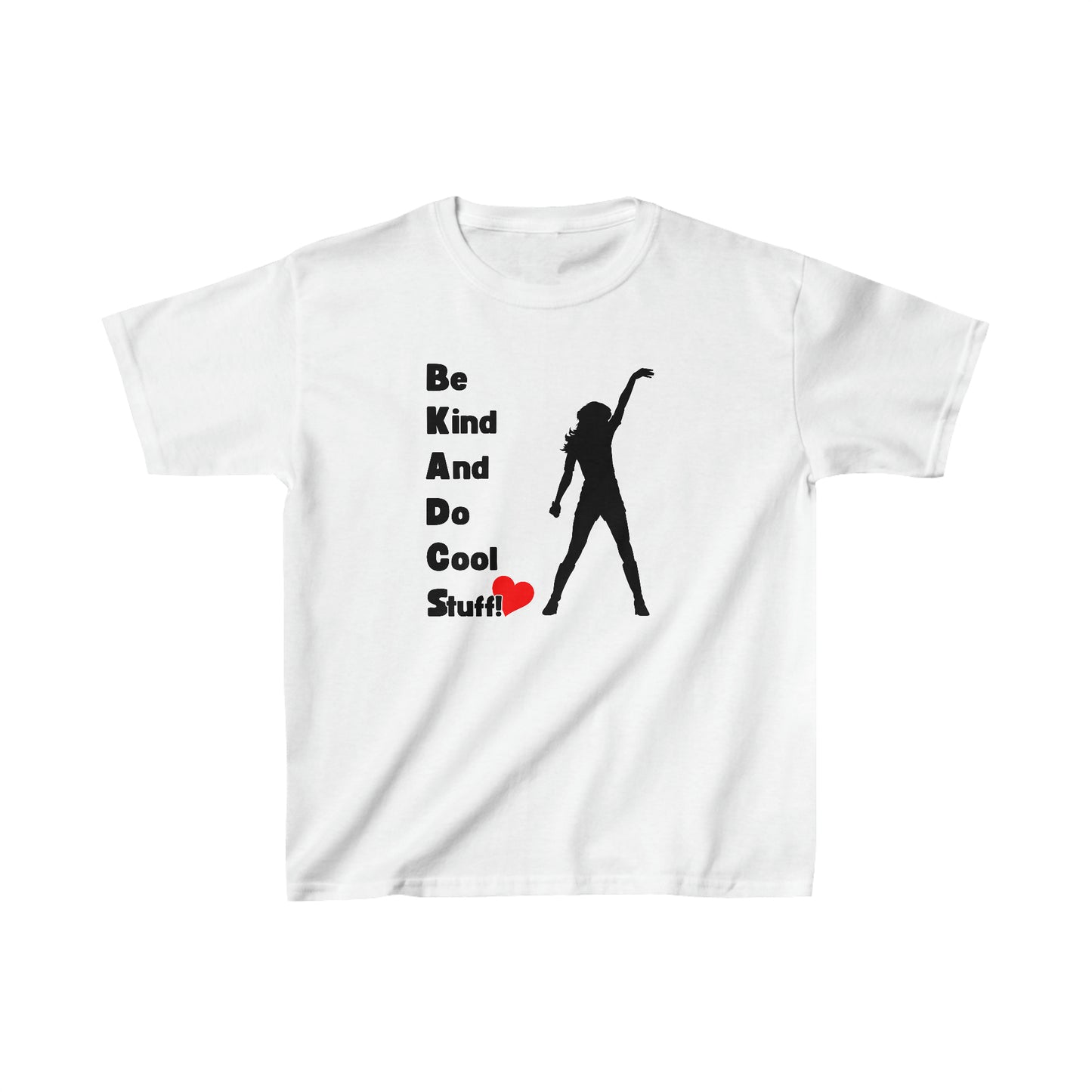 Be Kind And Do Cool Stuff - Cool Girl - Kids Heavy Cotton™ Tee