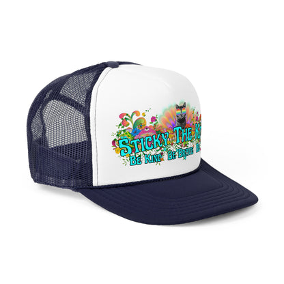 Sticky the Kitty Trucker Cap - Be Kind, Be Brave, Be You