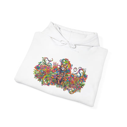 Hippie Sticky Flower 2 - Unisex Heavy Blend™ Hooded Sweatshirt