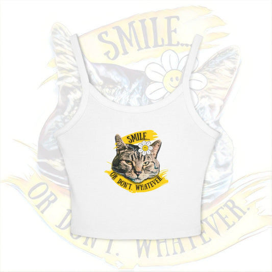 Smile, Or Don't - Women's Spaghetti Strap Tank