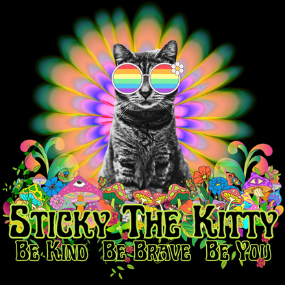 Be Kind  Be Brave  Be You - 3" Die Cut Sticker
