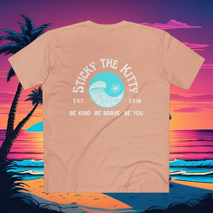 Sticky Block Print Surfer Logo