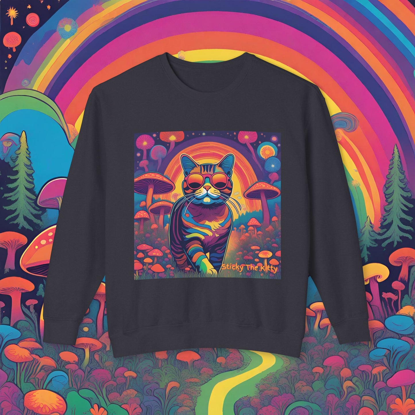 Psychedelic Sticky Crewneck Sweatshirt