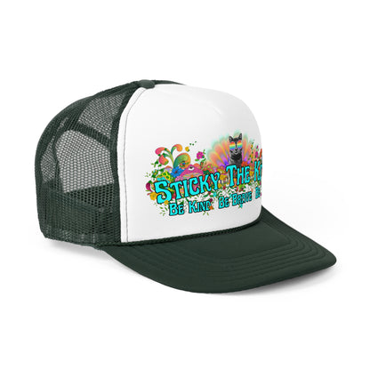 Sticky the Kitty Trucker Cap - Be Kind, Be Brave, Be You