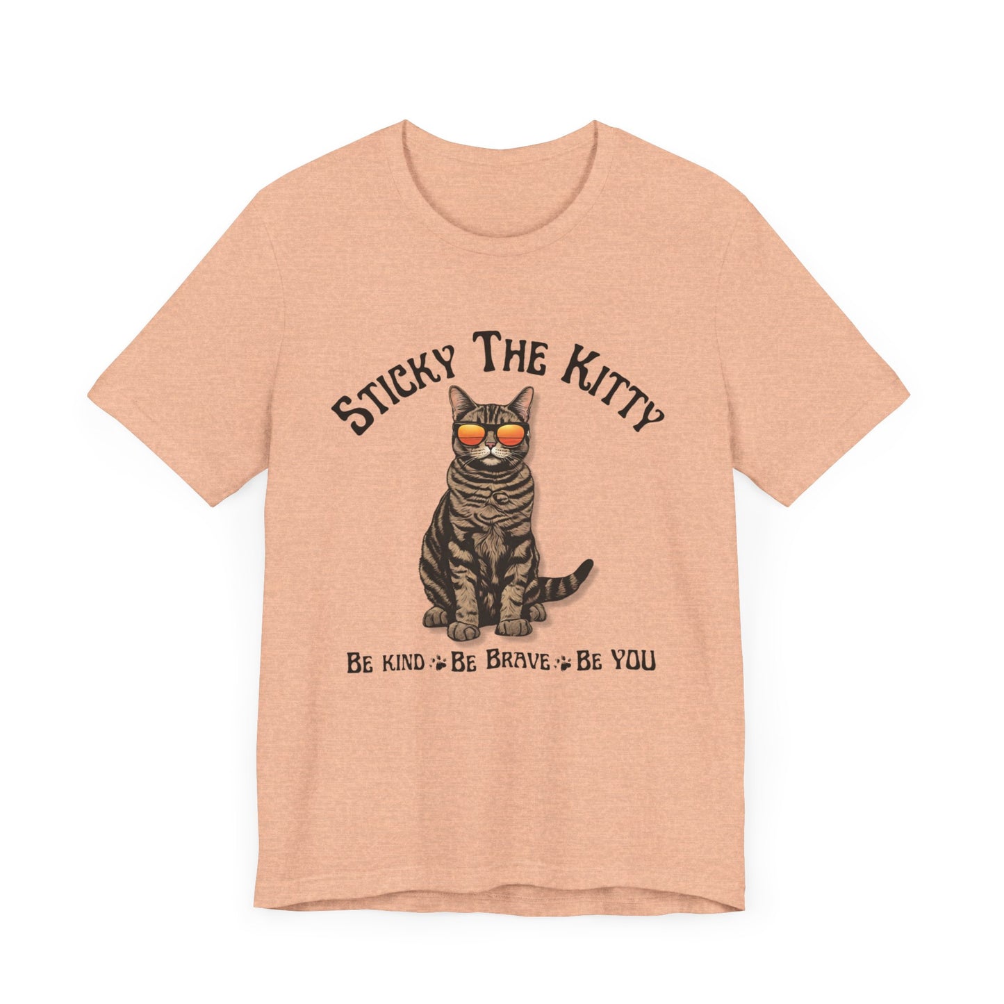 Stick-man Be Kind, Be  Brave, Be YOU - Super Soft Unisex Jersey Short Sleeve Tee