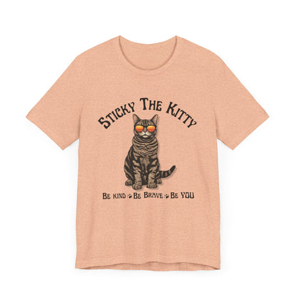 Stick-man Be Kind, Be  Brave, Be YOU - Super Soft Unisex Jersey Short Sleeve Tee