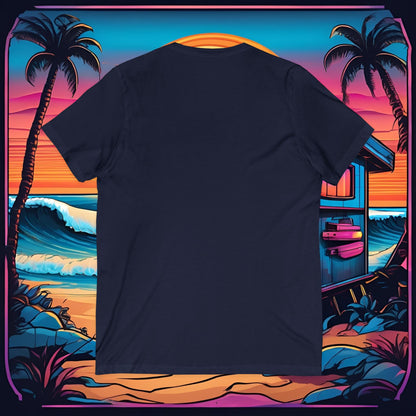 Be Kind Be Brave Be You Surf Wave V-Neck Tee