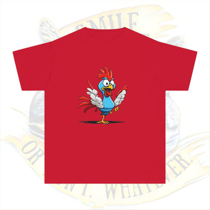 Crazy Chicken!  Youth Midweight Tee, Kid's T-Shirt, Cute Animal Shirt, Gift for Kids, Birthday Outfit, Playful Graphic Tee