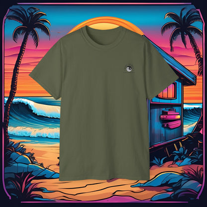 EST 2018 — Retro Surf Graphic Cotton Shirt