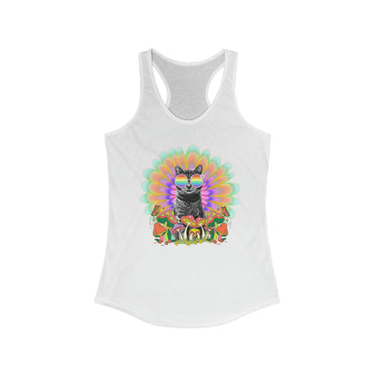 Psychedelic Sticky Version Uno Women's Ideal Racerback Tank