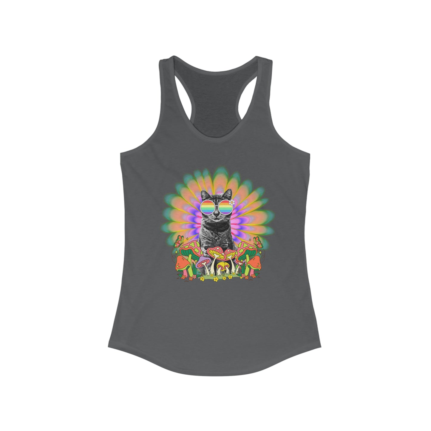 Psychedelic Sticky Version Uno Women's Ideal Racerback Tank