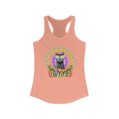 Psychedelic Sticky Version Uno Women's Ideal Racerback Tank