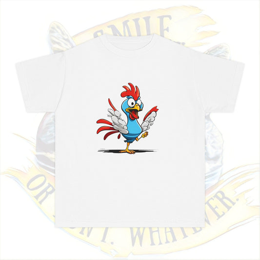 Crazy Chicken!  Youth Midweight Tee, Kid's T-Shirt, Cute Animal Shirt, Gift for Kids, Birthday Outfit, Playful Graphic Tee