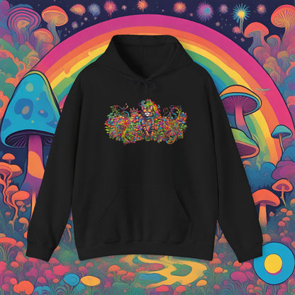 Hippie Sticky Flower 2 - Unisex Heavy Blend™ Hooded Sweatshirt