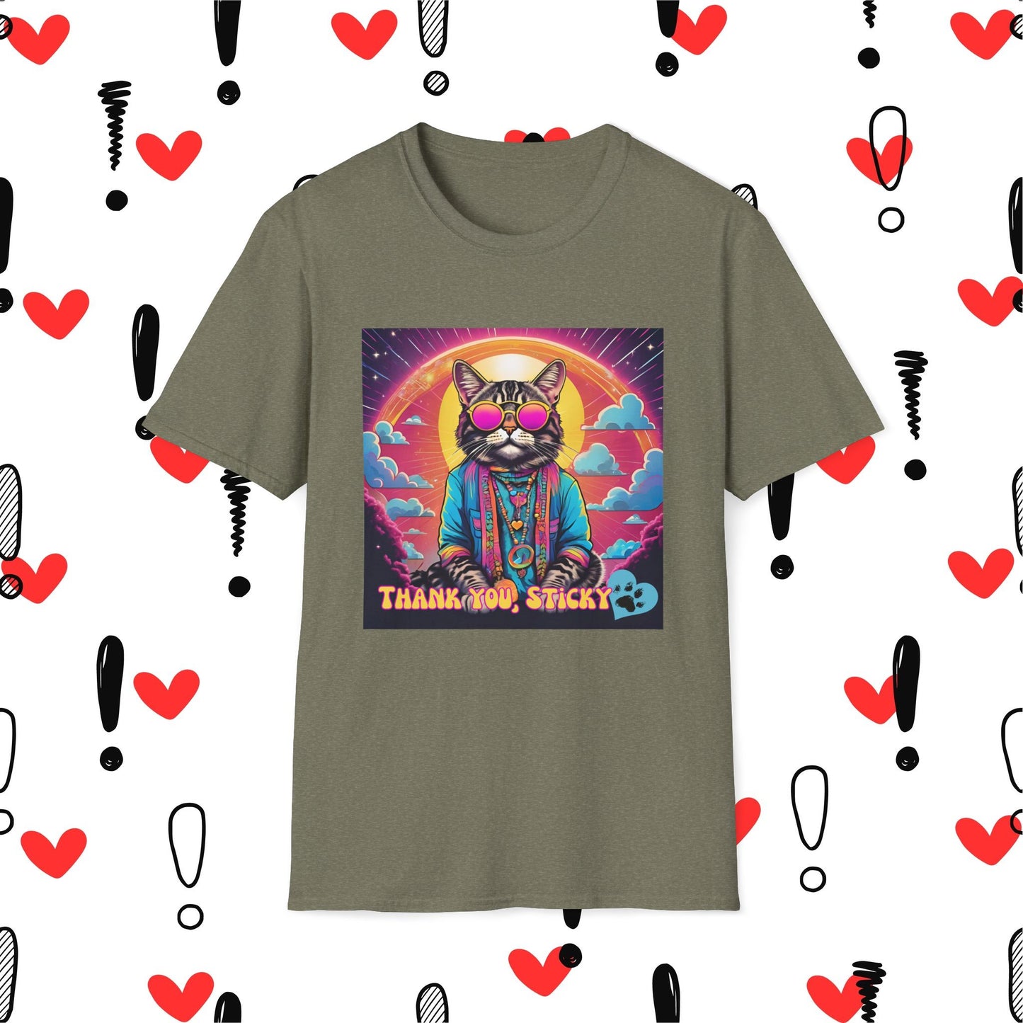Thank You Sticky - Graphic T-Shirt - Unisex Softstyle Tee