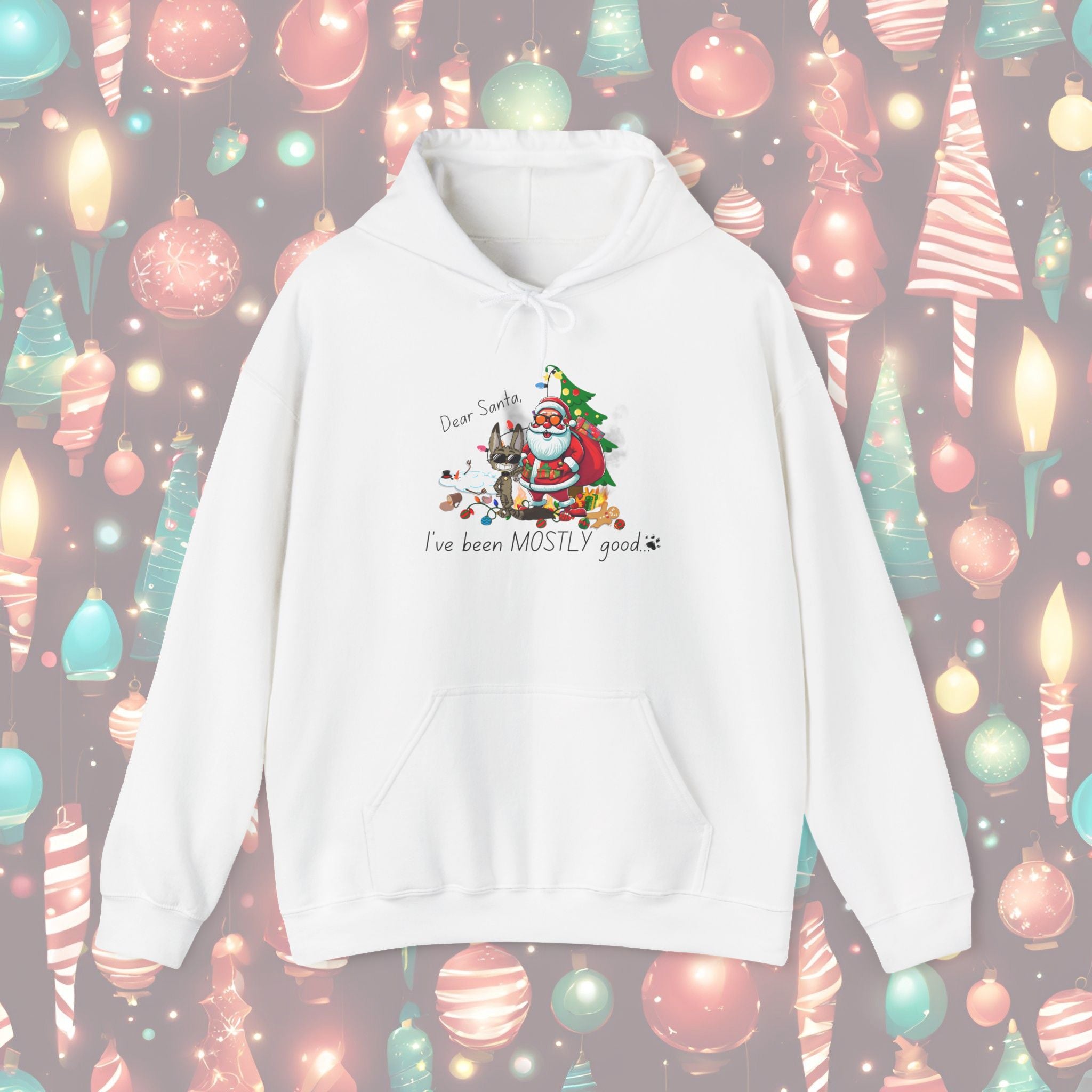 I've Been Mostly Good Holiday Hoodie - Unisex Heavy Blend™ Sweatshirt