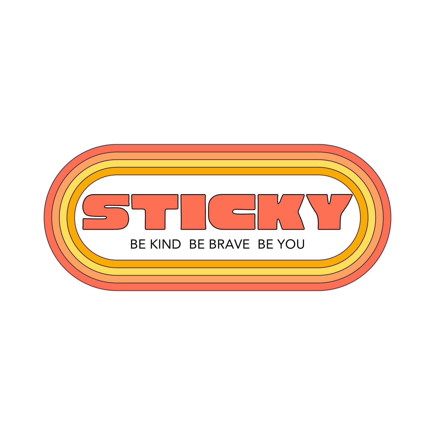 Retro 70's STICKer