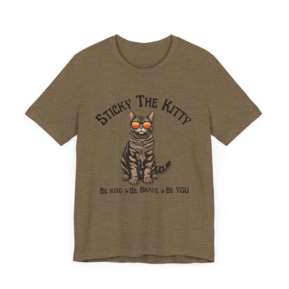 Stick-man Be Kind, Be  Brave, Be YOU - Super Soft Unisex Jersey Short Sleeve Tee
