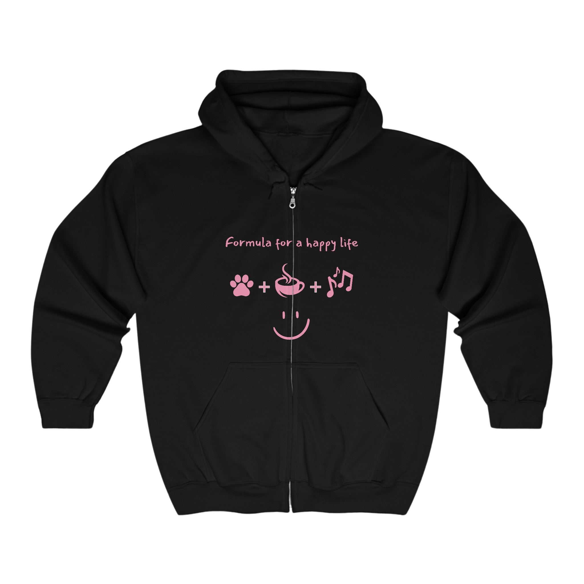 Happiness Formula - Ultra Soft Unisex Heavy Blend™ Full Zip Hooded Sweatshirt