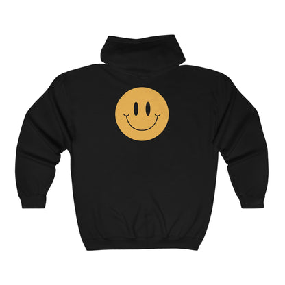 Are You Being Nice - Happy Face Unisex Heavy Blend™ Full Zip Hooded Sweatshirt