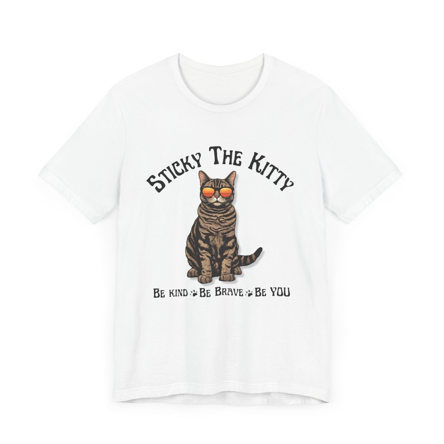 Stick-man Be Kind, Be  Brave, Be YOU - Super Soft Unisex Jersey Short Sleeve Tee
