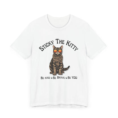 Stick-man Be Kind, Be  Brave, Be YOU - Super Soft Unisex Jersey Short Sleeve Tee